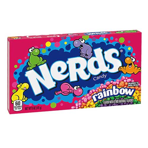 CARAMELOS NERDS 46,7GR GRAPE AND STRAWBERRY RAINBOW