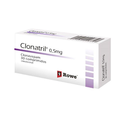 CLONATRIL 0,5MG X 30COMP CLONAZEPAM ROWE