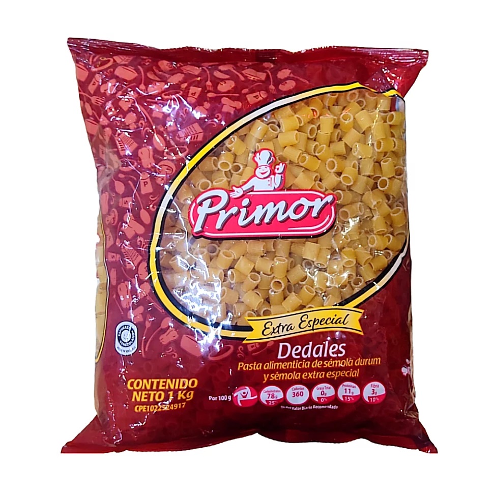 PASTA PRIMOR 1KG DEDALES EXTRA ESPECIAL