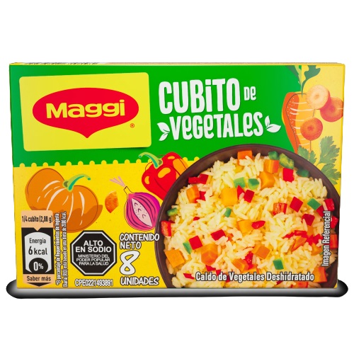 CUBITO MAGGI VEGETALES 8 UND 92GRS