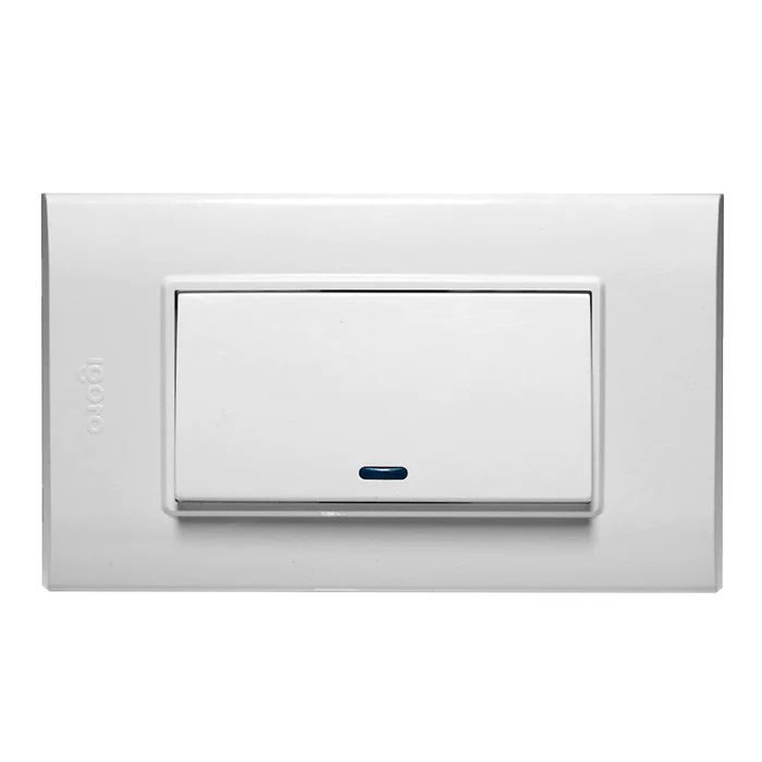 INTERRUPTOR IGOTO BLANCO SENCILLO LARGO