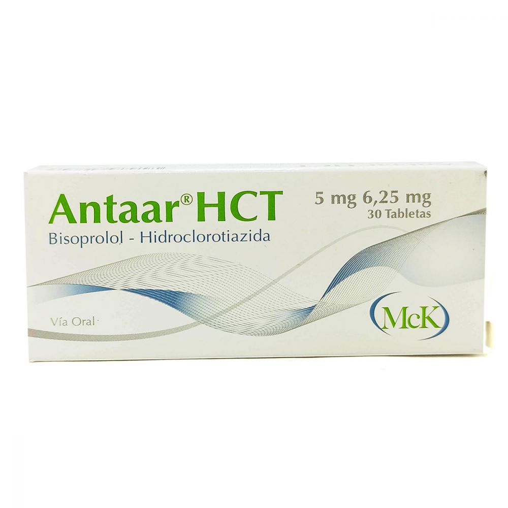 ANTAAR HCT 5MG 6,25MG X 30 TABLETAS