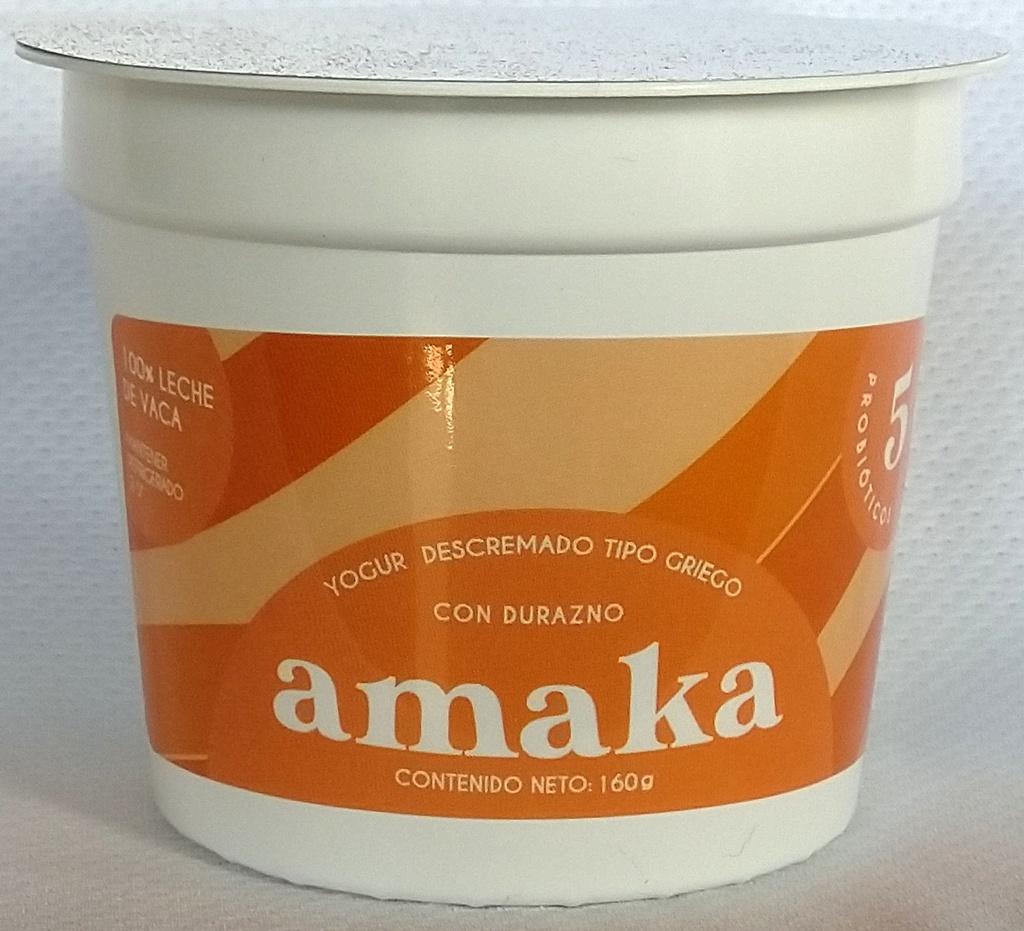 YOGUR GRIEGO AMAKA 160GR DURAZNO