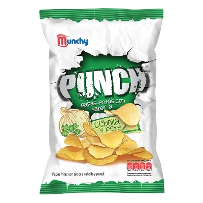 PAPAS PUNCH ON MUNCHY 150GR  CEBOLLA Y PEREJIL
