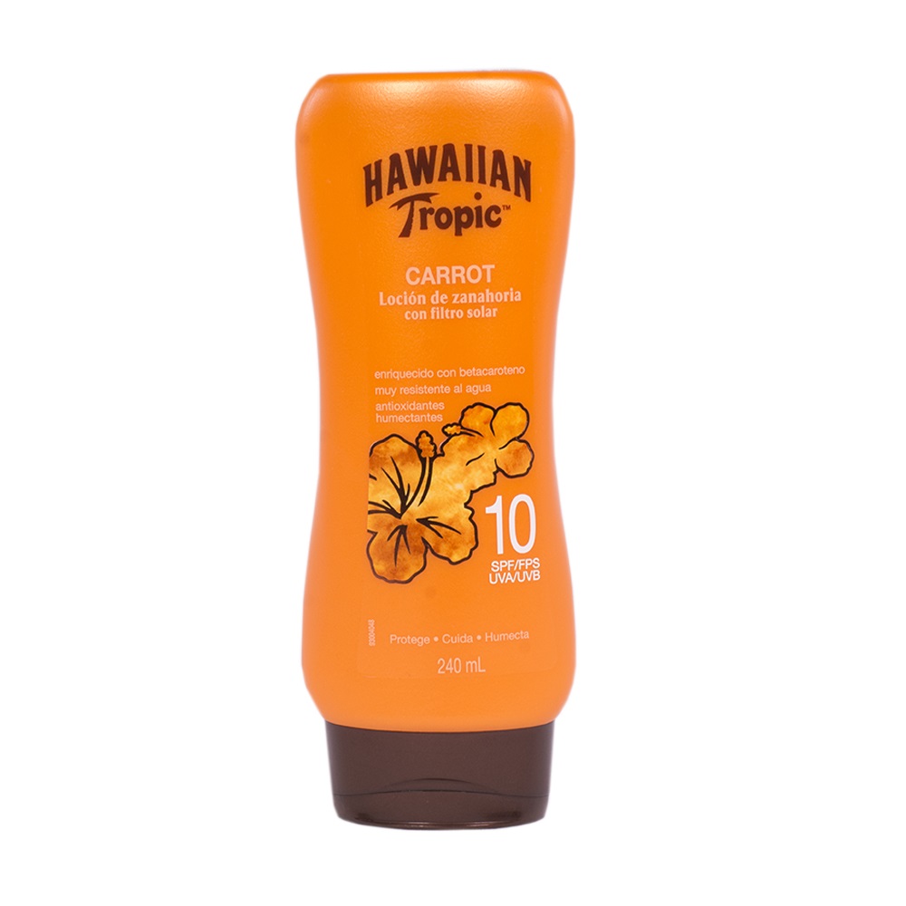 BRONCEADOR HAWAIIAN TROPIC 240ML SPF10 LOCION ZANAHORIA