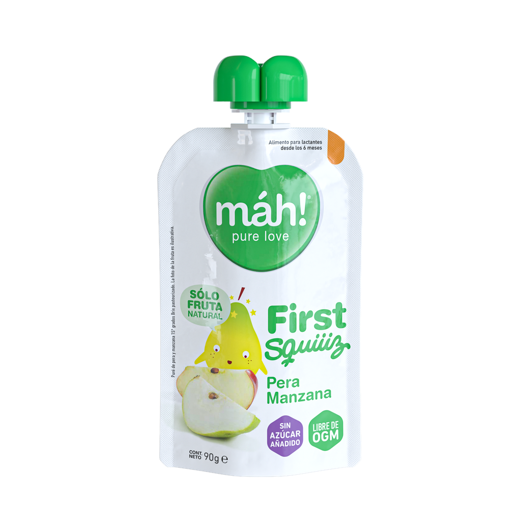 COLADO MAH 90G PERA/MANZANA POUCH