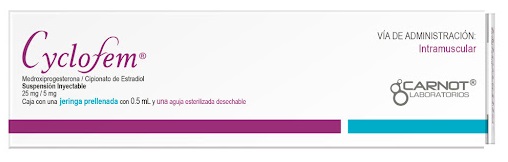 CYCLOFEM 25MG 5MG X 1UND I.M CARNOT