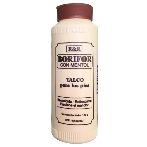 TALCO ANTIMICOTICO BORIFOR 120G MENTOL