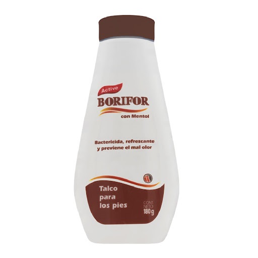 TALCO ANTIMICOTICO BORIFOR 180G  MENTOL