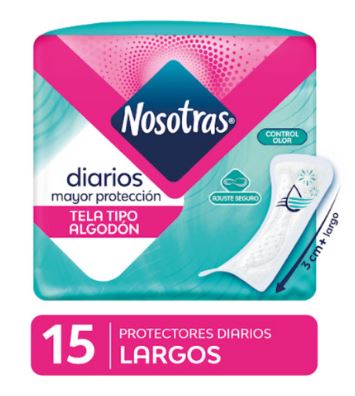 PROTEC DIARIO NOSOTRAS 15UND LARGOS