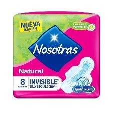 TOALLA SANIT NOSOTRAS 8UND INVISIBLE NATURAL