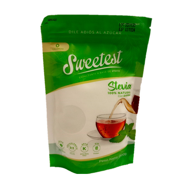 ENDULZANTE SWEETEST 200GR STEVIA