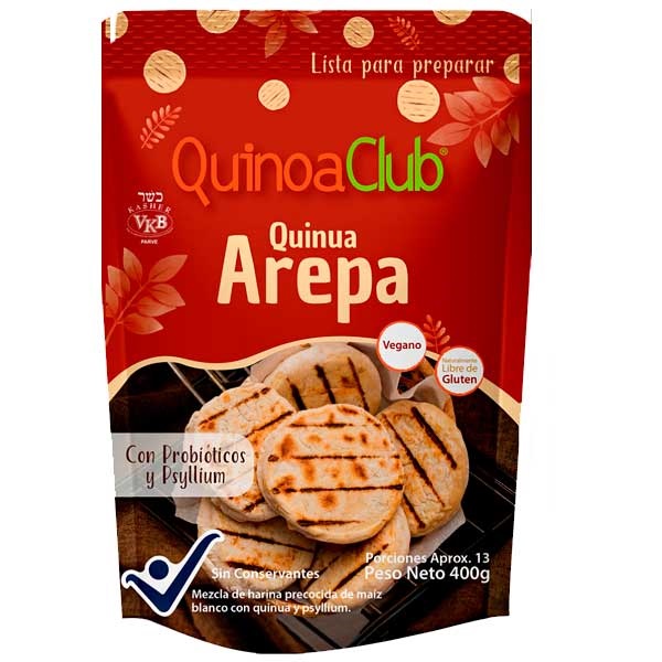 MEZCLA AREPA QUINOA CLUB 400GR