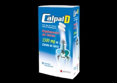 CALPAL D 316MG 300UI 1500MG X 30TAB BIOTECH