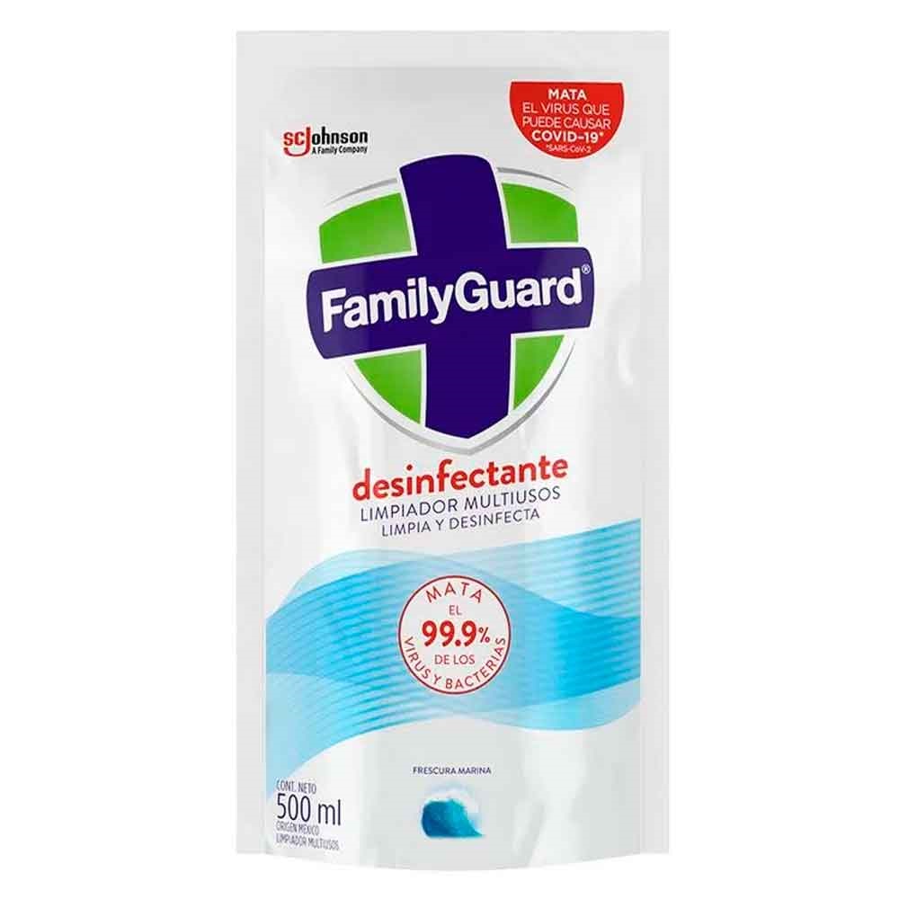 DESINFECTANTE FAMILY GUARD 500ML FRESCURA MARINA REP