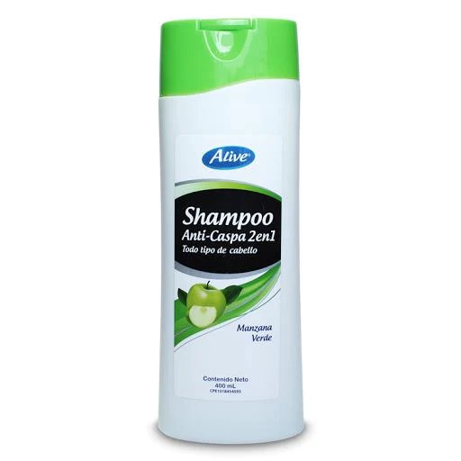 CHAMPU ALIVE 400ML ANTICASPA MANZANA