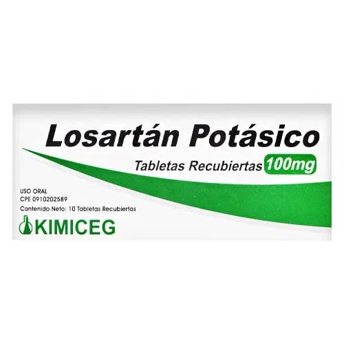 LOSARTAN POTASICO 100MG X 10TAB KIMICEG