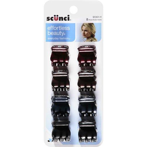 GANCHOS SCUNCI  PARA CABELLO 8PZA JAW CLIPS