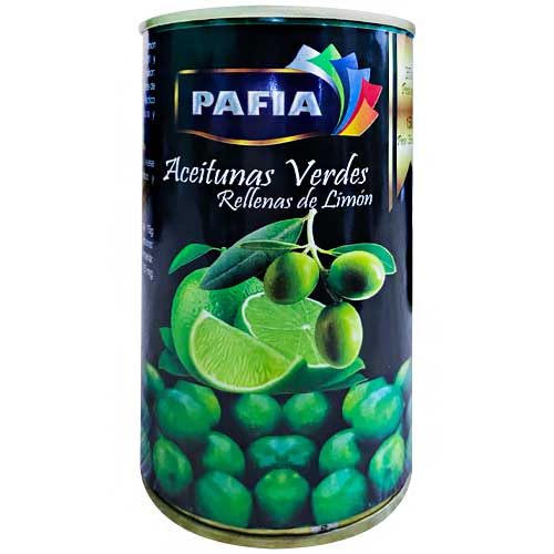 ACEITUNAS PAFIA 350GR VERDES CON LIMON