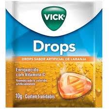 VICK DROPS 2MG X 5 PAST NARANJ POCTER