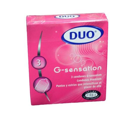 PRESERVATIVO G-SENSATION PAQ X 3UND DUO
