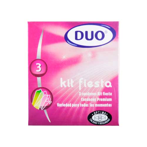 PRESERVATIVO KIT FIESTA PAQ X 3UND DUO