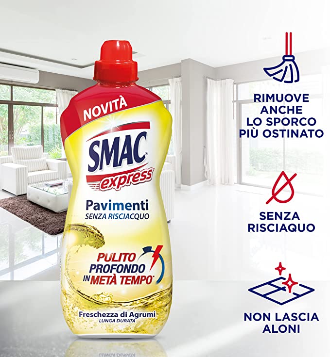 LIMPIAPISOS SMAC 1LT PAVIMENTI FRESCURA CITRICA