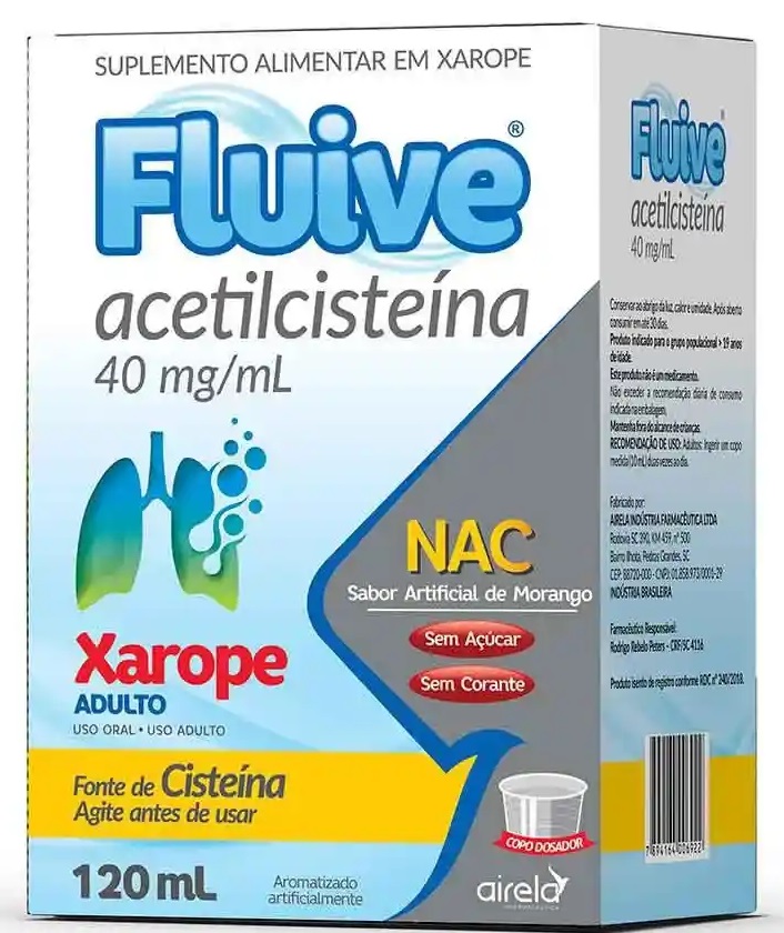 FLUIVE 40MG X 120ML JBE AD ACETILCISTEINA AIRELA