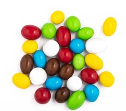 MANI CUBIERTO CHOCOLATE COLORES X KG