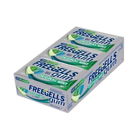CHICLE FREEGELLS X 15UND MENTA SILVER
