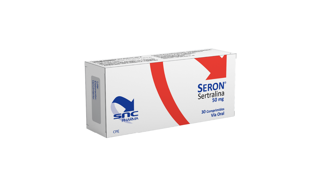SERON 50MG X 30COMP SERTRALINA SNC PHARMA