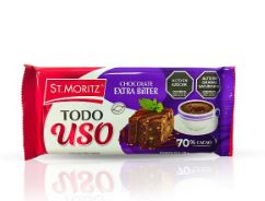 CHOCOLATE ST MORITZ 100GR TODO USO 70% EXTRA BITTER***