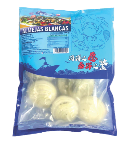 ALMEJAS BLANCAS PACIFIC FROZEN 500GR