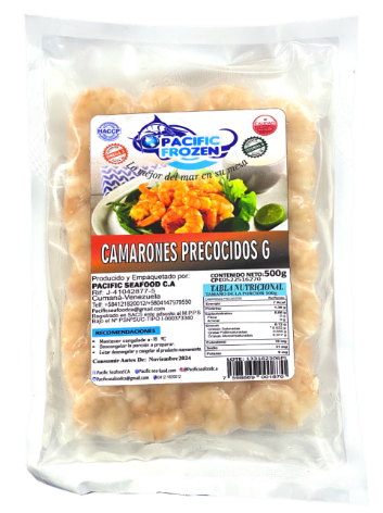 CAMARONES PRECOCIDOS PACIFIC FROZEN 500GR