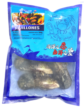 MEJILLONES PACIFIC FROZEN 500GR CON CONCHA