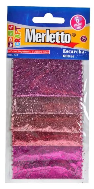 ESCARCHA MERLETTO ROJO BLISTER