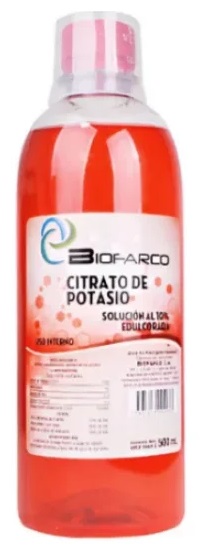CITRATO DE POTASIO 10% X 500ML EDULCORADA BIOFARCO