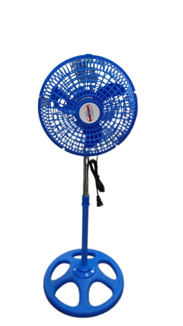VENTILADOR SALCAR DE PEDESTAL AZUL DE 10&quot; ASPA PLASTICA