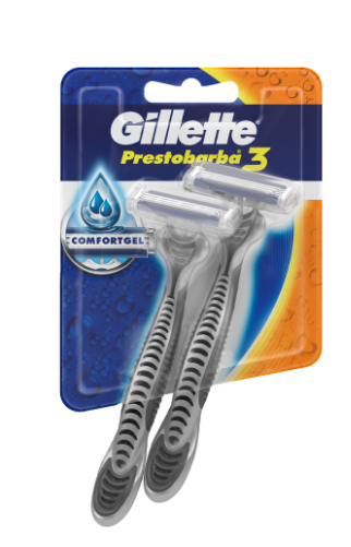 AFEITADORA GILLETTE 2UND PRESTOBARBA 3HOJ