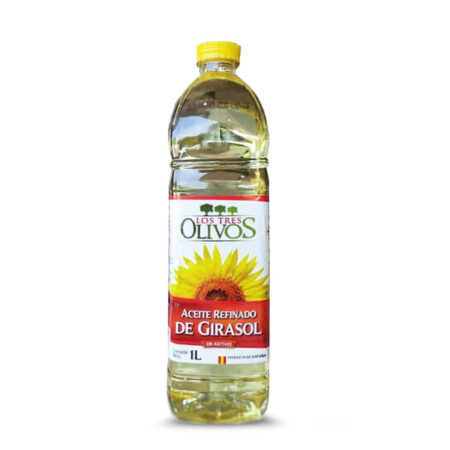 ACEITE GIRASOL Y OLIVA TRES OLIVOS 1LT