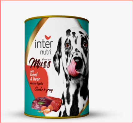 COMIDA HUMEDA P/PERRO INTER LAMB&amp;LIVER 415GR  CARNE Y HIGADO