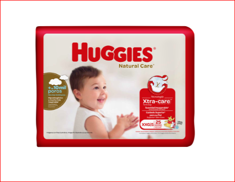 PAÑALES HUGGIES NAT CARE XXG X25UND