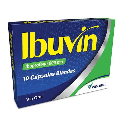 IBUVIN 600MG X 10CAPS IBUPROFENO VINCENTI