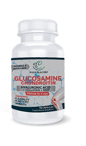 GLUCOSAMINE CHOND  2865MG X 90CAPS ACID HYAL COLLA PHARMACORP