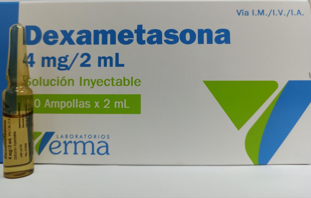DEXAMETASONA 4MG/2ML X 1AMP I.V I.M VERMA