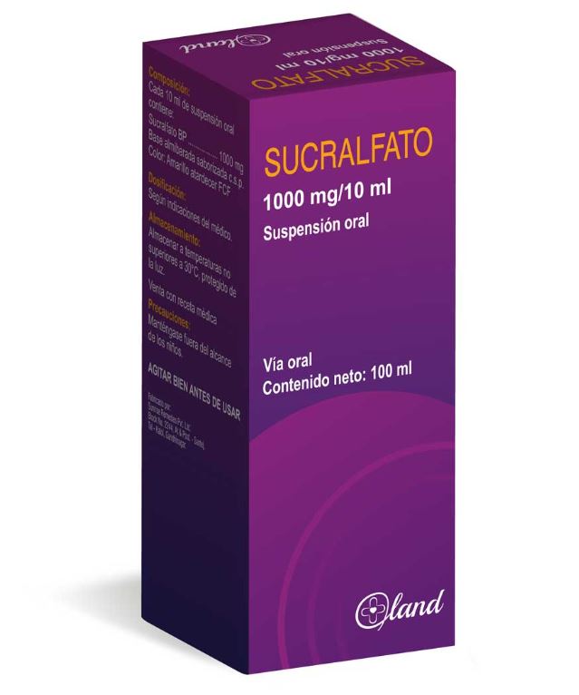 SUCRALFATO 1000MG / 10ML X 100ML SUSP ORAL LAND