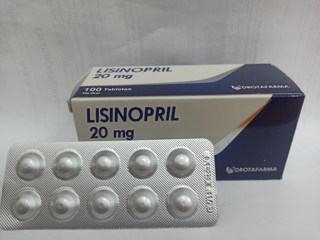 LISINOPRIL 20MG X 10TABL DROTAFARMA