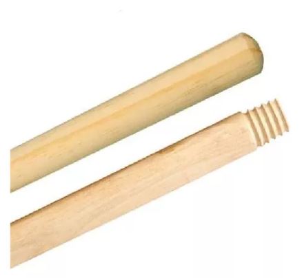 PALO DE MADERA ESCOBA ROSCA FINA