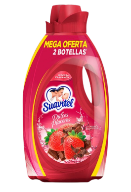 SUAVIZANTE SUAVITEL 970ML FRESAS &amp; CHOCOLATE BIPACK