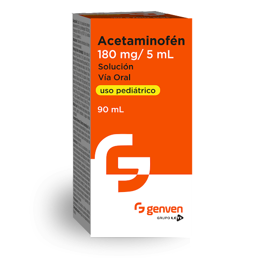 ACETAMINOFEN 180MG / 5ML X 90ML PED GENVEN